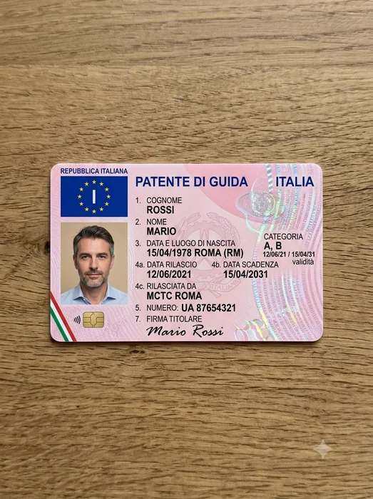 Foto tessera per patente di guida